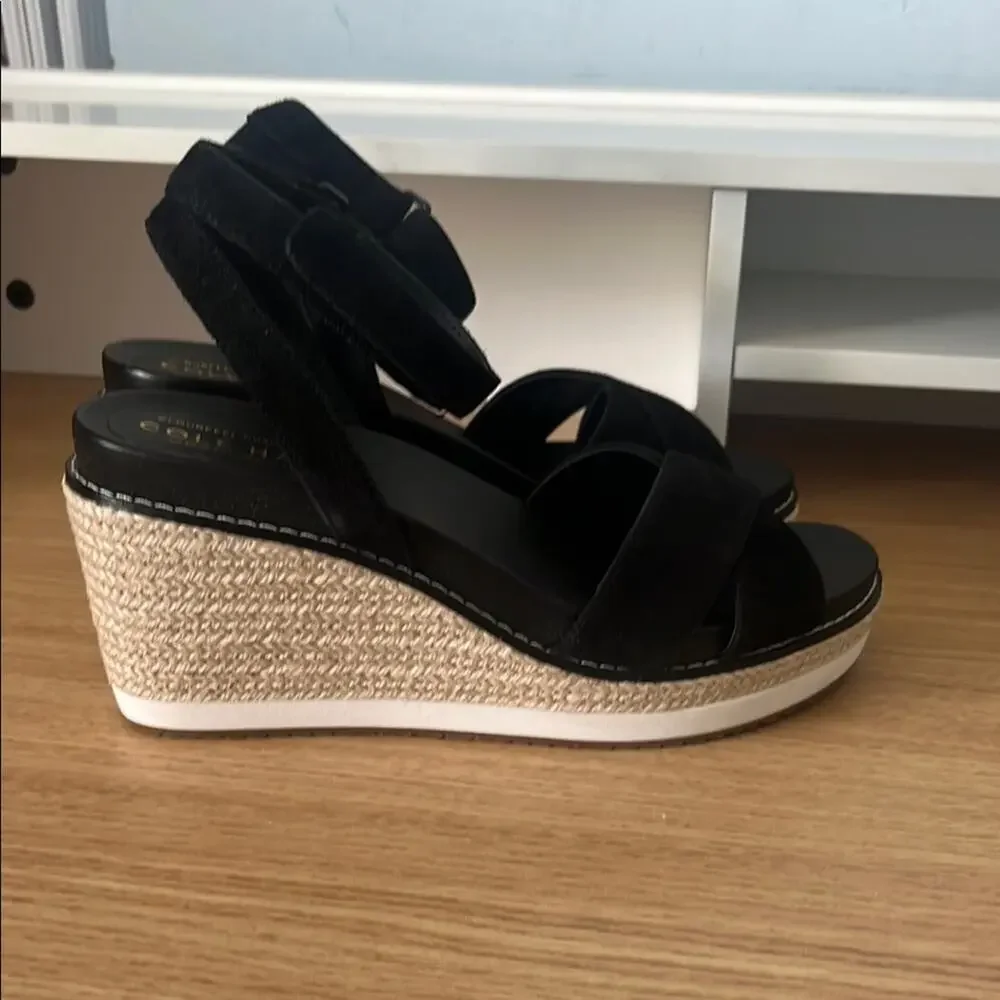 Womens Cole Haan Espadrille Wedge Ssandal Size 6.5